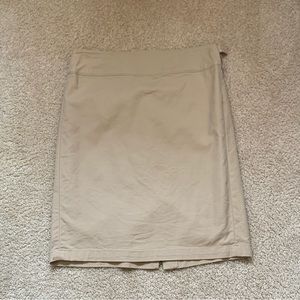 Willi Smith khaki pencil skirt